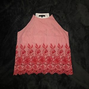 red striped tank top blouse
